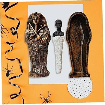 置物　古代エジプトミニチュア Amazon.co.jp: 古代エジプト エジプトの棺 ミイラの置物 樹脂